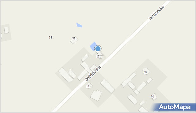 Rydzyno, Jeździecka, 12, mapa Rydzyno