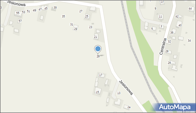 Sadowie, Jesionowa, 19, mapa Sadowie