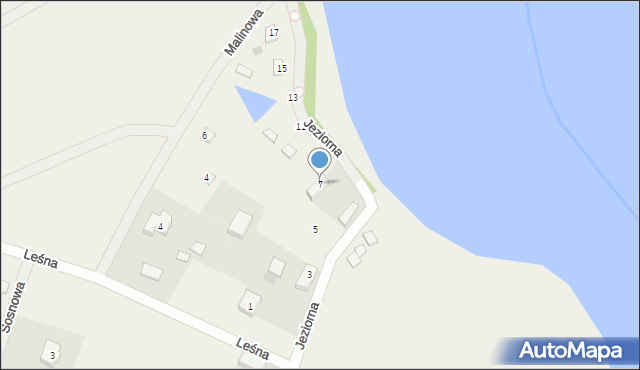 Salino, Jeziorna, 7, mapa Salino