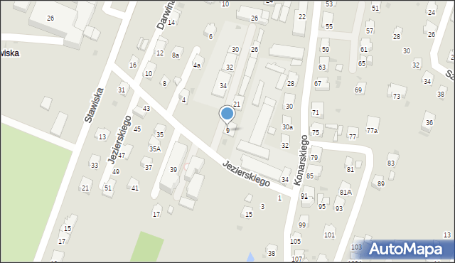 Sanok, Jezierskiego, 9, mapa Sanok
