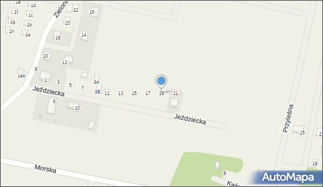 Sasino, Jeździecka, 19, mapa Sasino