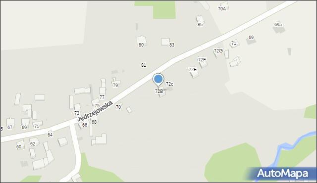 Sędziszów, Jędrzejowska, 72B, mapa Sędziszów