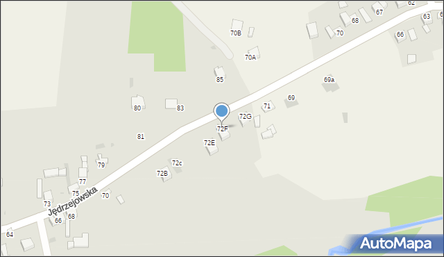 Sędziszów, Jędrzejowska, 72F, mapa Sędziszów