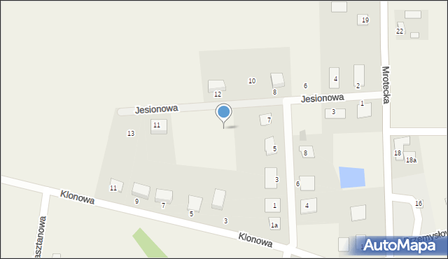 Sicienko, Jesionowa, 7, mapa Sicienko