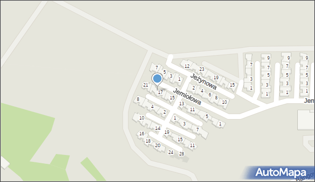 Siemianowice Śląskie, Jemiołowa, 19, mapa Siemianowice Śląskie