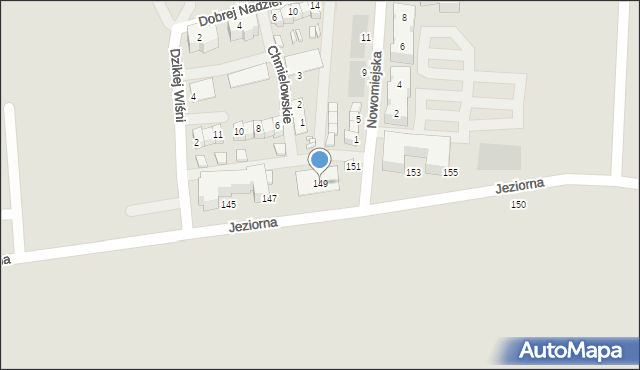 Siewierz, Jeziorna, 149, mapa Siewierz