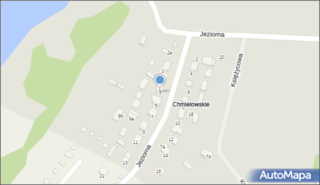 Siewierz, Jeziorna, 3, mapa Siewierz