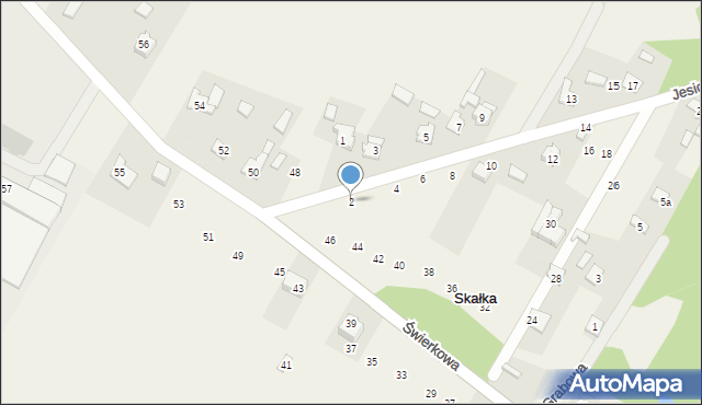 Skałka, Jesionowa, 2, mapa Skałka