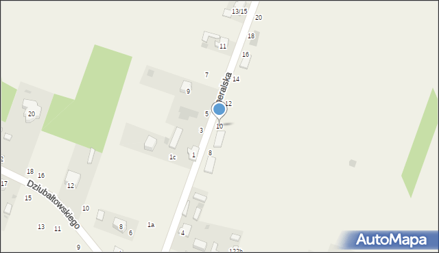 Smardzewice, Jeneralska, 10, mapa Smardzewice