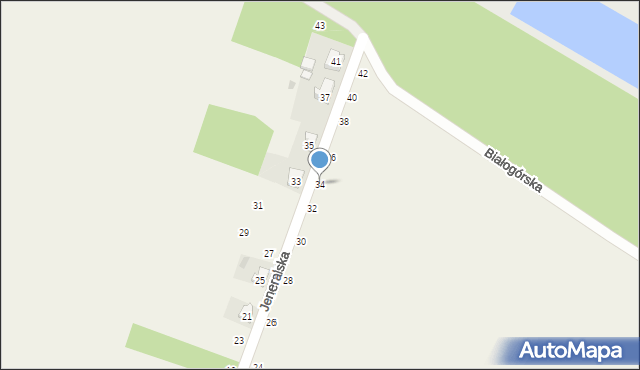 Smardzewice, Jeneralska, 34, mapa Smardzewice