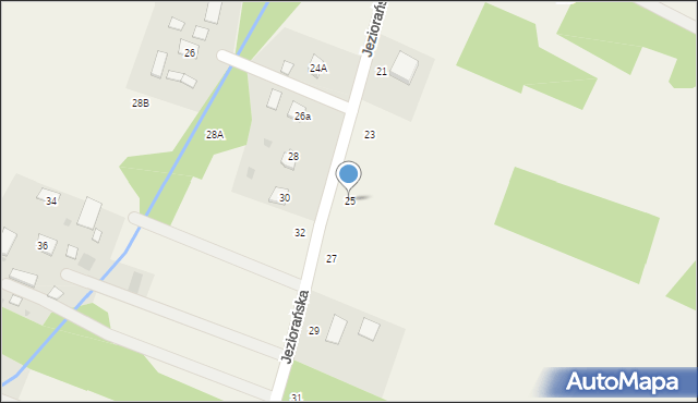 Smyków, Jeziorańska, 25, mapa Smyków