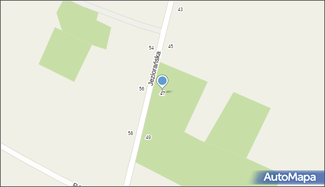 Smyków, Jeziorańska, 47, mapa Smyków