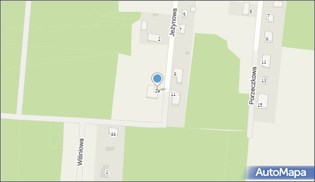 Sochonie, Jeżynowa, 2a, mapa Sochonie