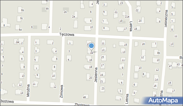 Solec Kujawski, Jesienna, 14, mapa Solec Kujawski