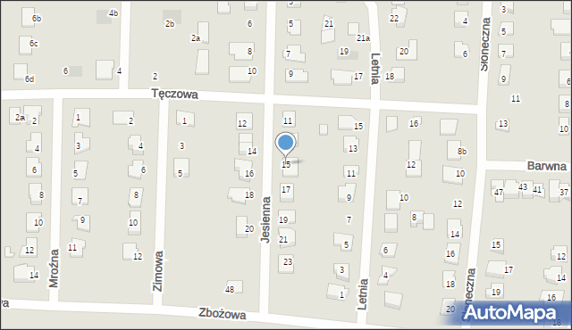 Solec Kujawski, Jesienna, 15, mapa Solec Kujawski