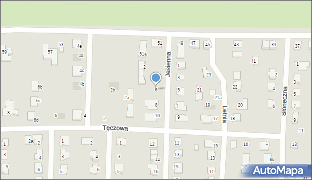 Solec Kujawski, Jesienna, 6, mapa Solec Kujawski