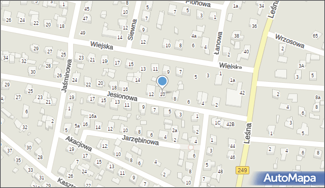 Solec Kujawski, Jesionowa, 10, mapa Solec Kujawski