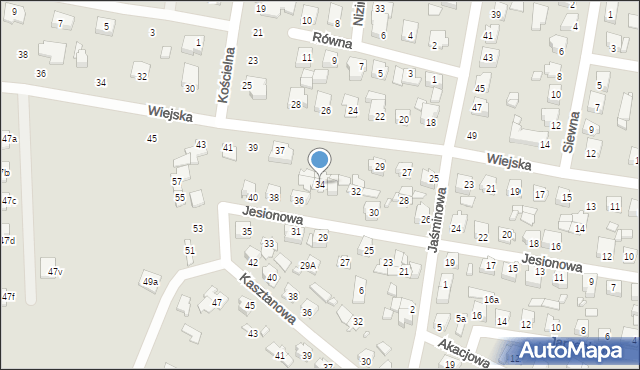 Solec Kujawski, Jesionowa, 34, mapa Solec Kujawski