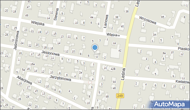 Solec Kujawski, Jesionowa, 4b, mapa Solec Kujawski