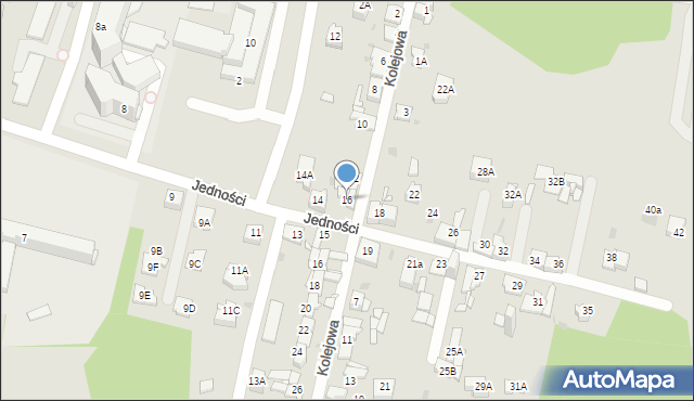 Sosnowiec, Jedności, 16, mapa Sosnowca