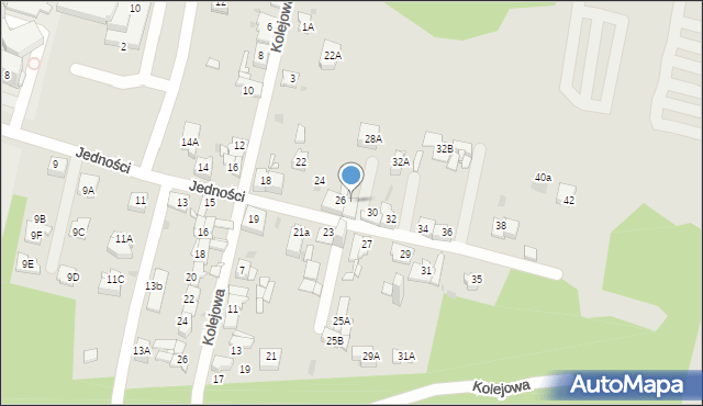 Sosnowiec, Jedności, 28, mapa Sosnowca