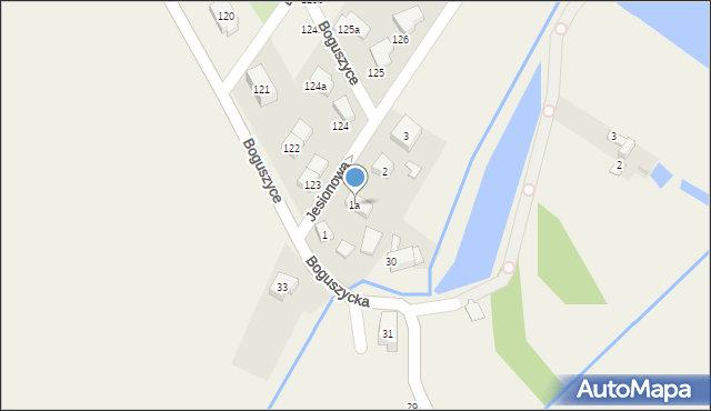 Spalice, Jesionowa, 1a, mapa Spalice