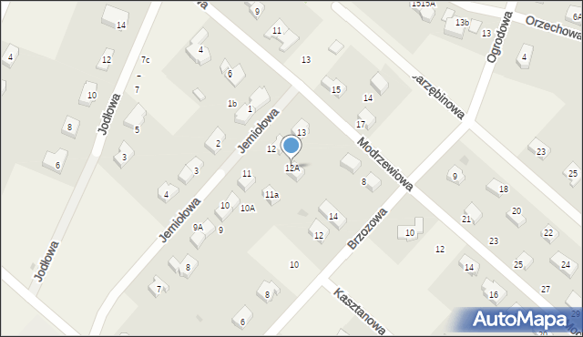 Stanowice, Jemiołowa, 12A, mapa Stanowice
