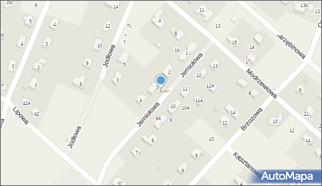 Stanowice, Jemiołowa, 3a, mapa Stanowice