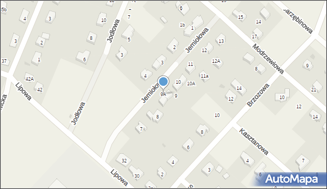 Stanowice, Jemiołowa, 9A, mapa Stanowice