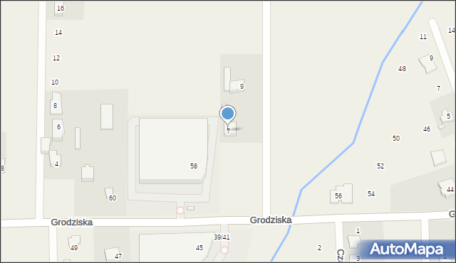 Stara Wieś, Jemiołowa, 7, mapa Stara Wieś