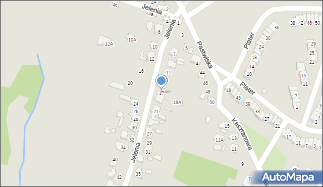 Starachowice, Jelenia, 17, mapa Starachowic