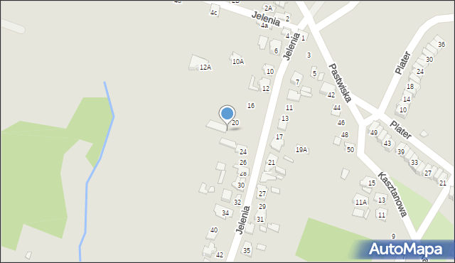 Starachowice, Jelenia, 22, mapa Starachowic