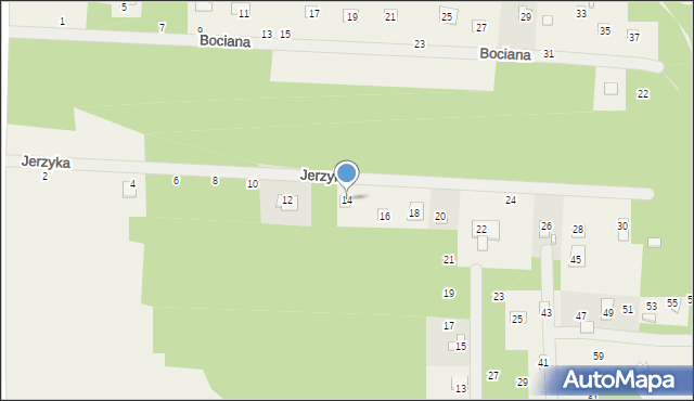 Starowola, Jerzyka, 14, mapa Starowola