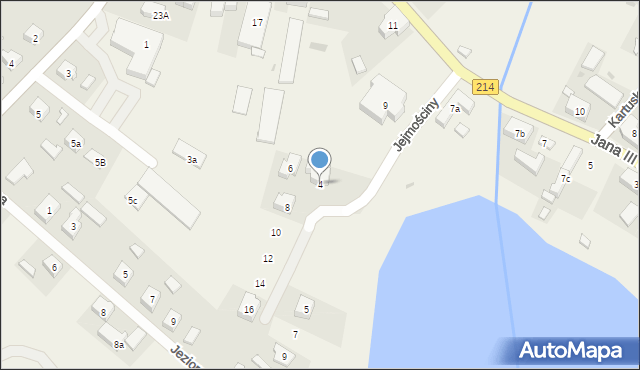 Stężyca, Jejmościny, 4, mapa Stężyca