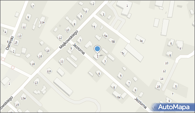 Stężyca, Jeziorna, 1, mapa Stężyca