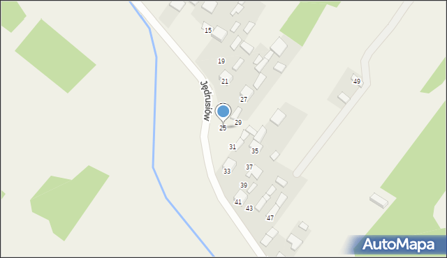 Strzegom, Jędrusiów, 25, mapa Strzegom