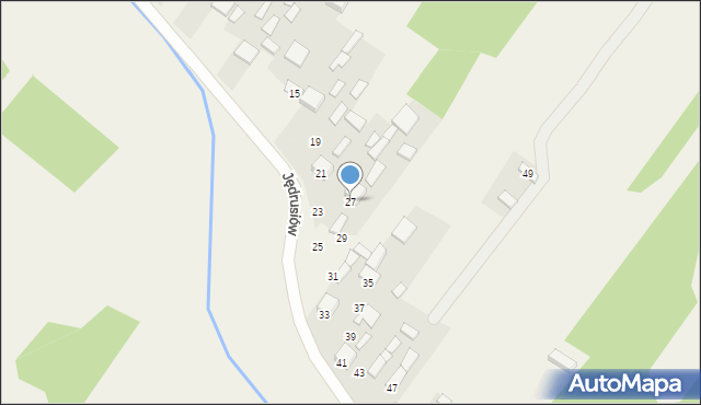 Strzegom, Jędrusiów, 27, mapa Strzegom