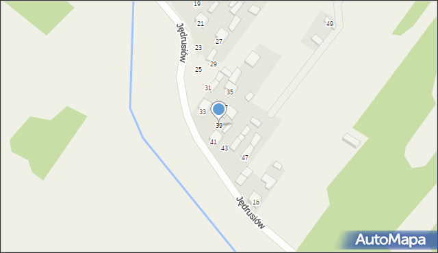 Strzegom, Jędrusiów, 39, mapa Strzegom