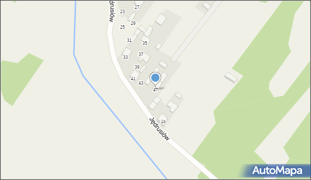 Strzegom, Jędrusiów, 47, mapa Strzegom