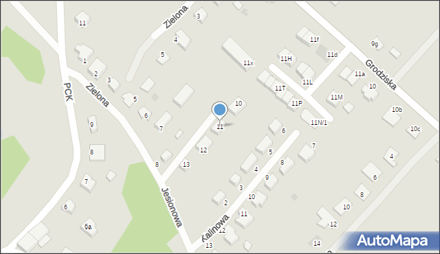 Strzelce Krajeńskie, Jesionowa, 11, mapa Strzelce Krajeńskie