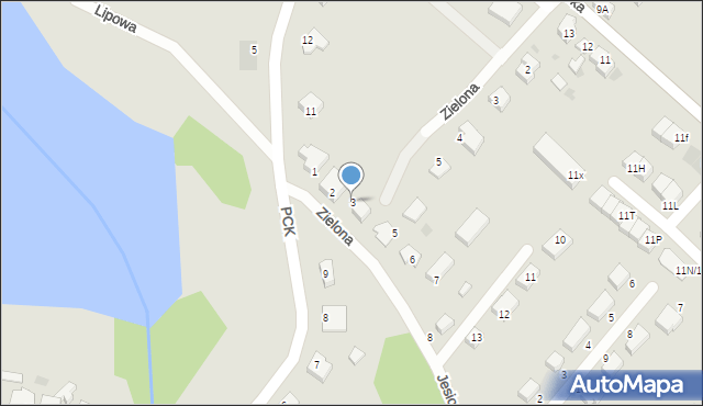 Strzelce Krajeńskie, Jesionowa, 3, mapa Strzelce Krajeńskie