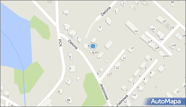 Strzelce Krajeńskie, Jesionowa, 6, mapa Strzelce Krajeńskie