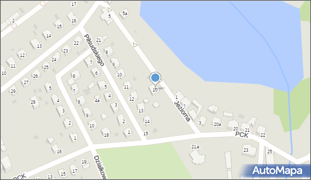 Strzelce Krajeńskie, Jeziorna, 10, mapa Strzelce Krajeńskie