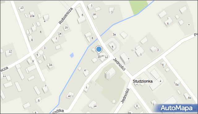 Studzionka, Jedności, 10, mapa Studzionka