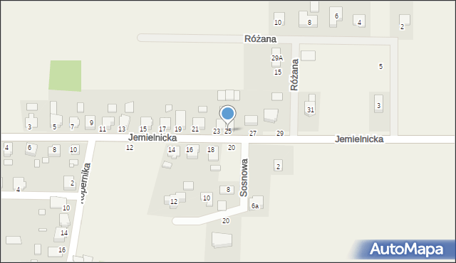 Sucha, Jemielnicka, 25, mapa Sucha