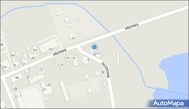 Świebodzin, Jeziorowa, 12, mapa Świebodzin