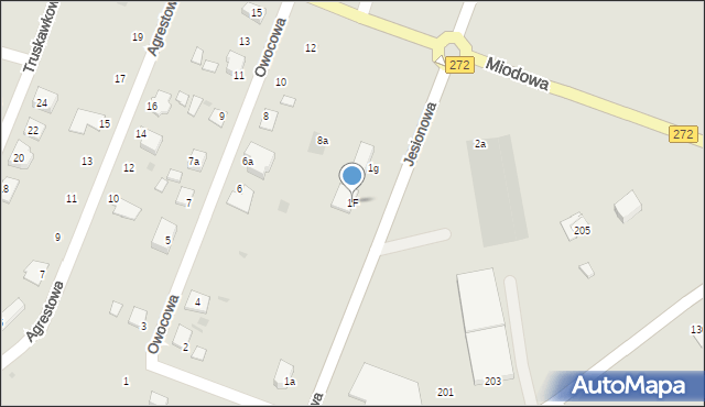 Świecie, Jesionowa, 1F, mapa Świecie