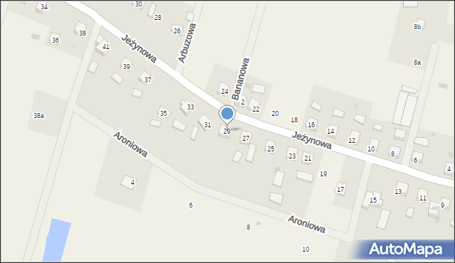 Świerkocin, Jeżynowa, 29, mapa Świerkocin
