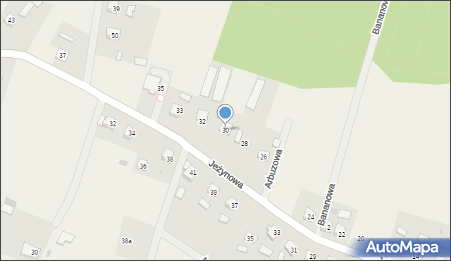 Świerkocin, Jeżynowa, 30, mapa Świerkocin