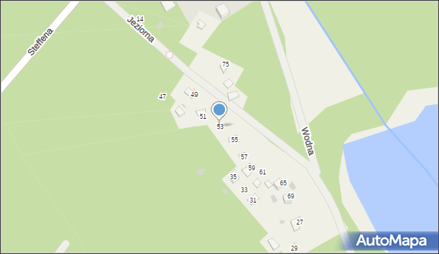 Sząbruk, Jeziorna, 53, mapa Sząbruk